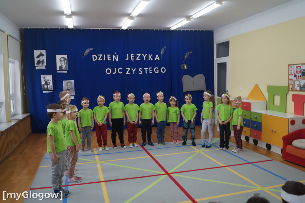 Przedszkolaki z PP1 w Głogowie świętowały  Dzień Języka Ojczystego
