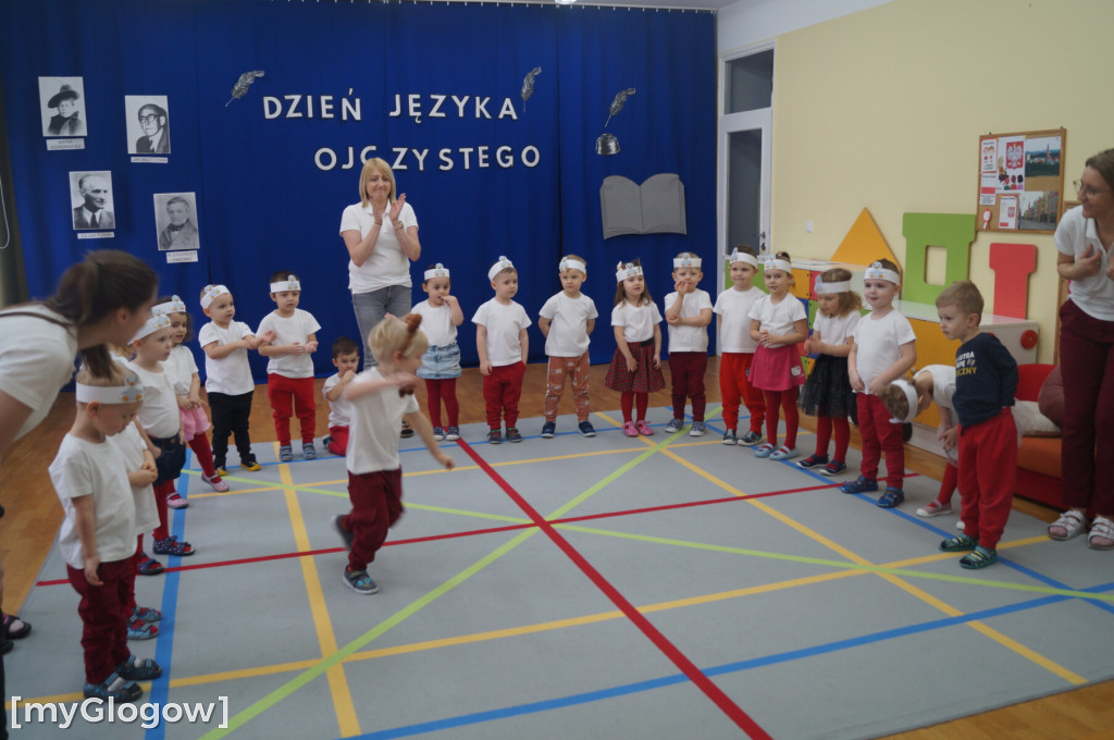 Przedszkolaki z PP1 w Głogowie świętowały  Dzień Języka Ojczystego