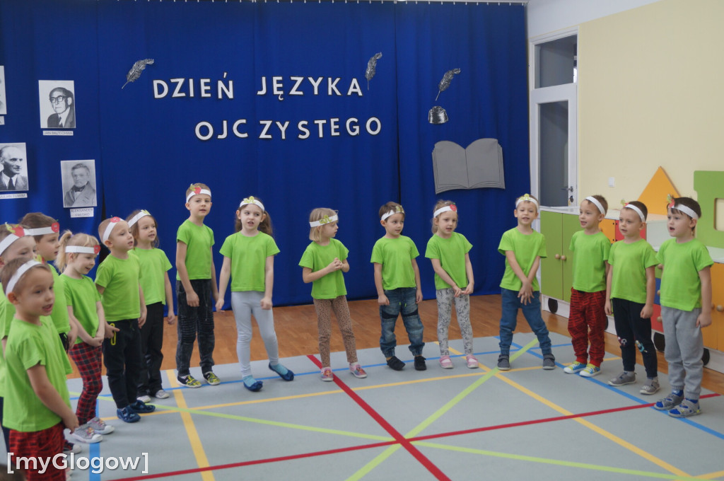 Przedszkolaki z PP1 w Głogowie świętowały  Dzień Języka Ojczystego