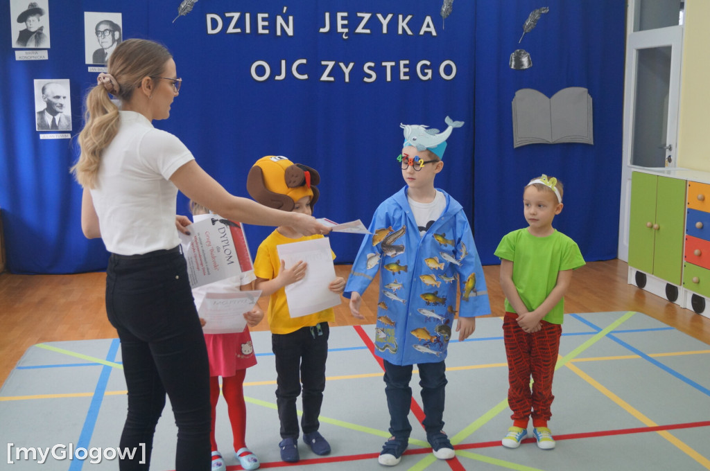 Przedszkolaki z PP1 w Głogowie świętowały  Dzień Języka Ojczystego