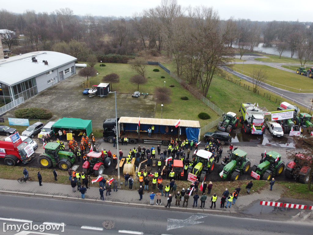 W Głogowie ruszył protest rolników