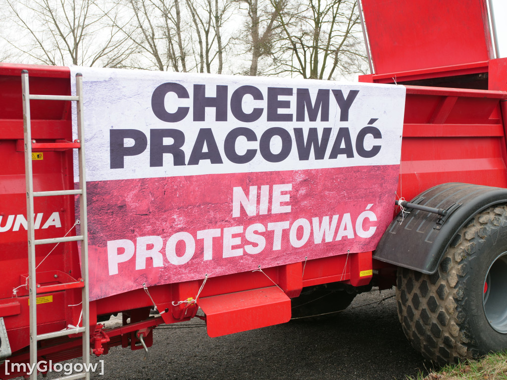 W Głogowie ruszył protest rolników