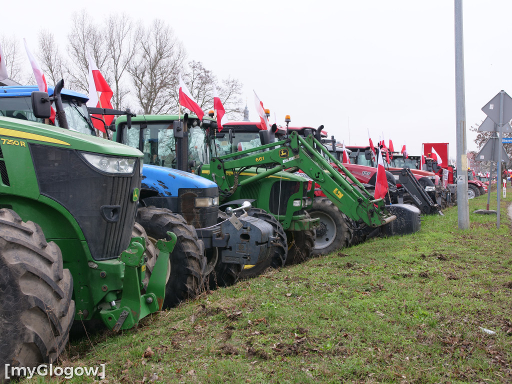 W Głogowie ruszył protest rolników