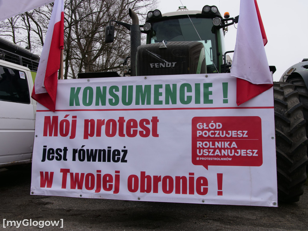 W Głogowie ruszył protest rolników