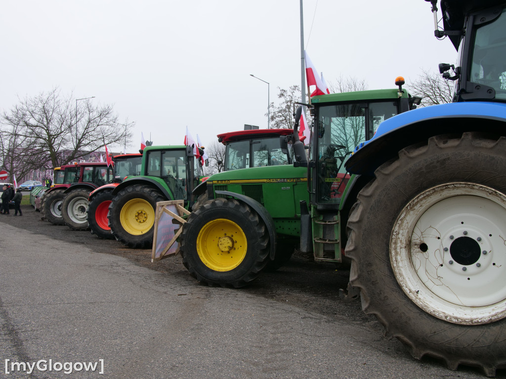 W Głogowie ruszył protest rolników