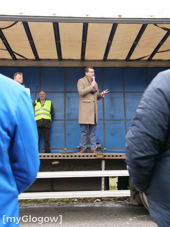 W Głogowie ruszył protest rolników