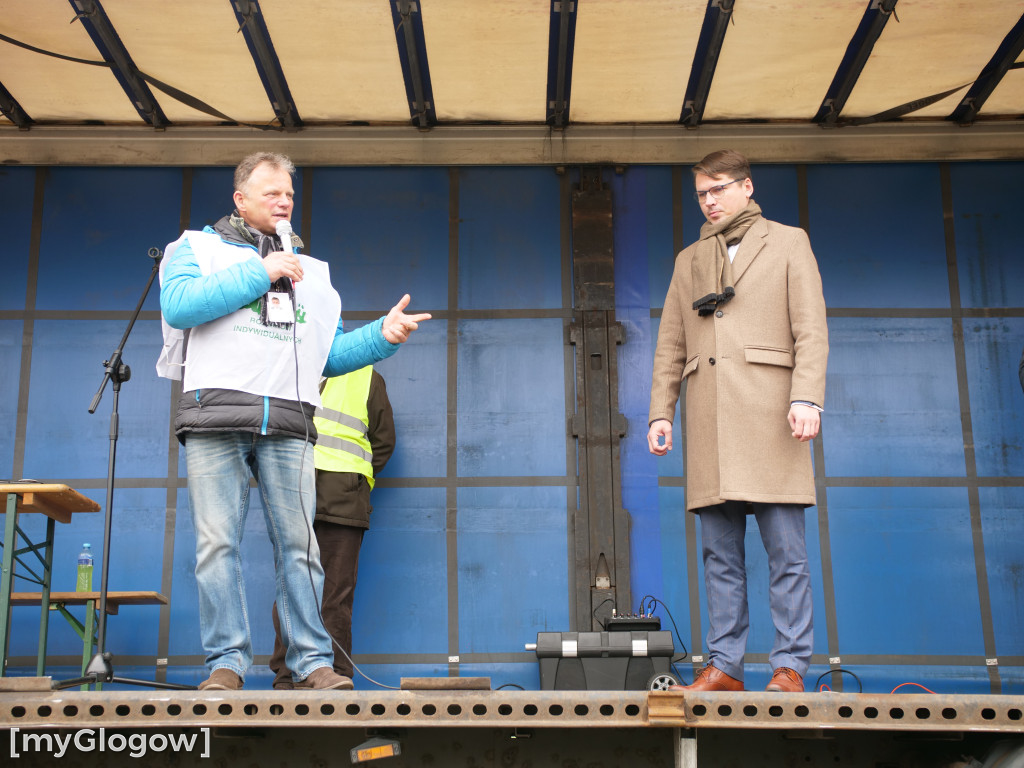 W Głogowie ruszył protest rolników