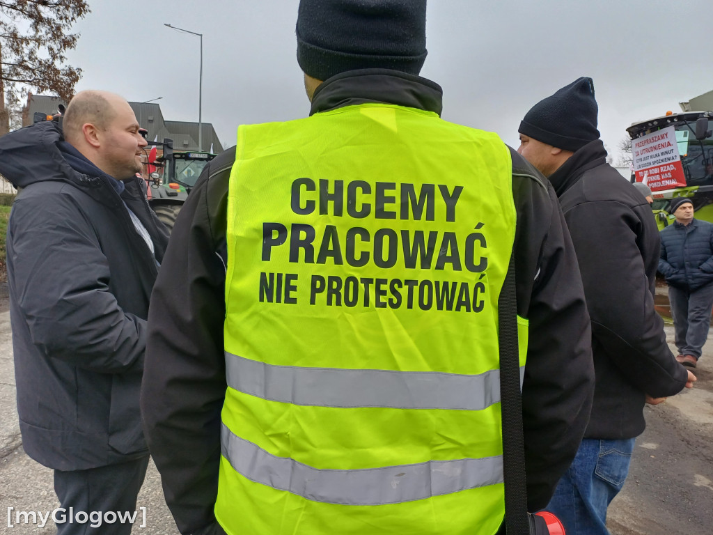 W Głogowie ruszył protest rolników