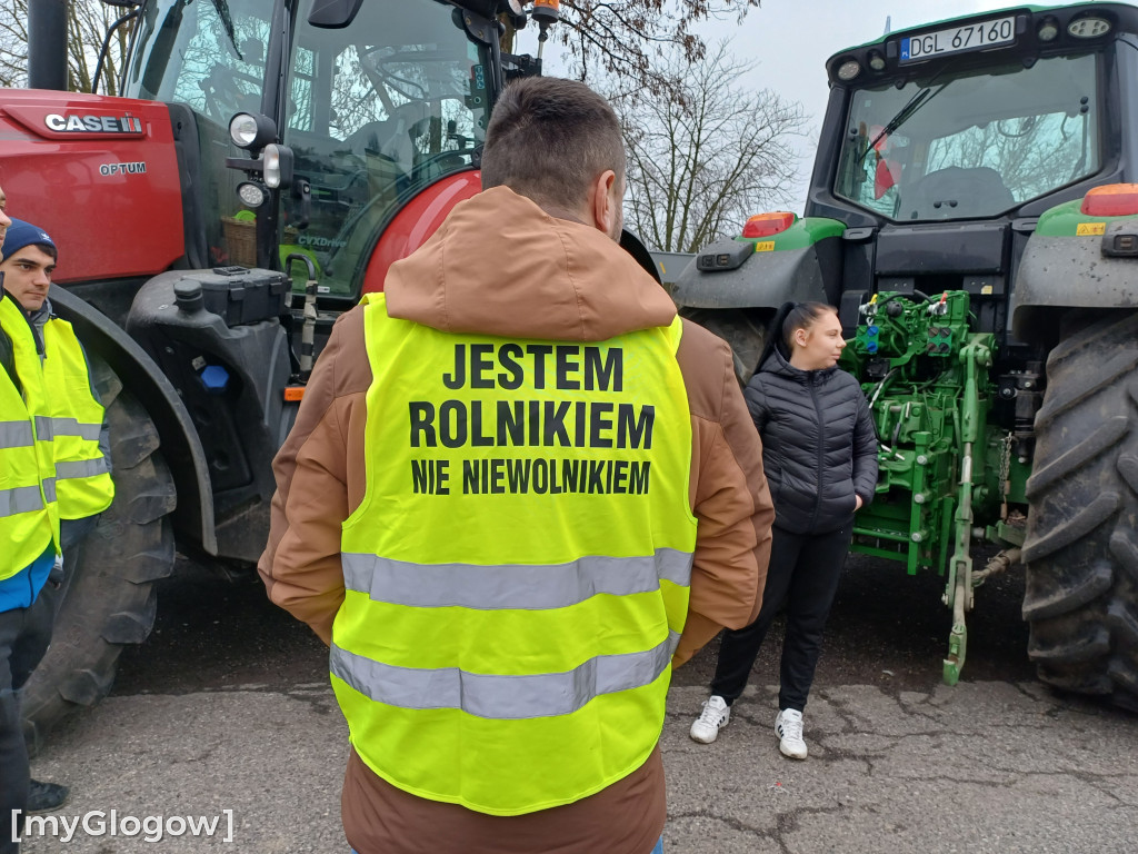 W Głogowie ruszył protest rolników