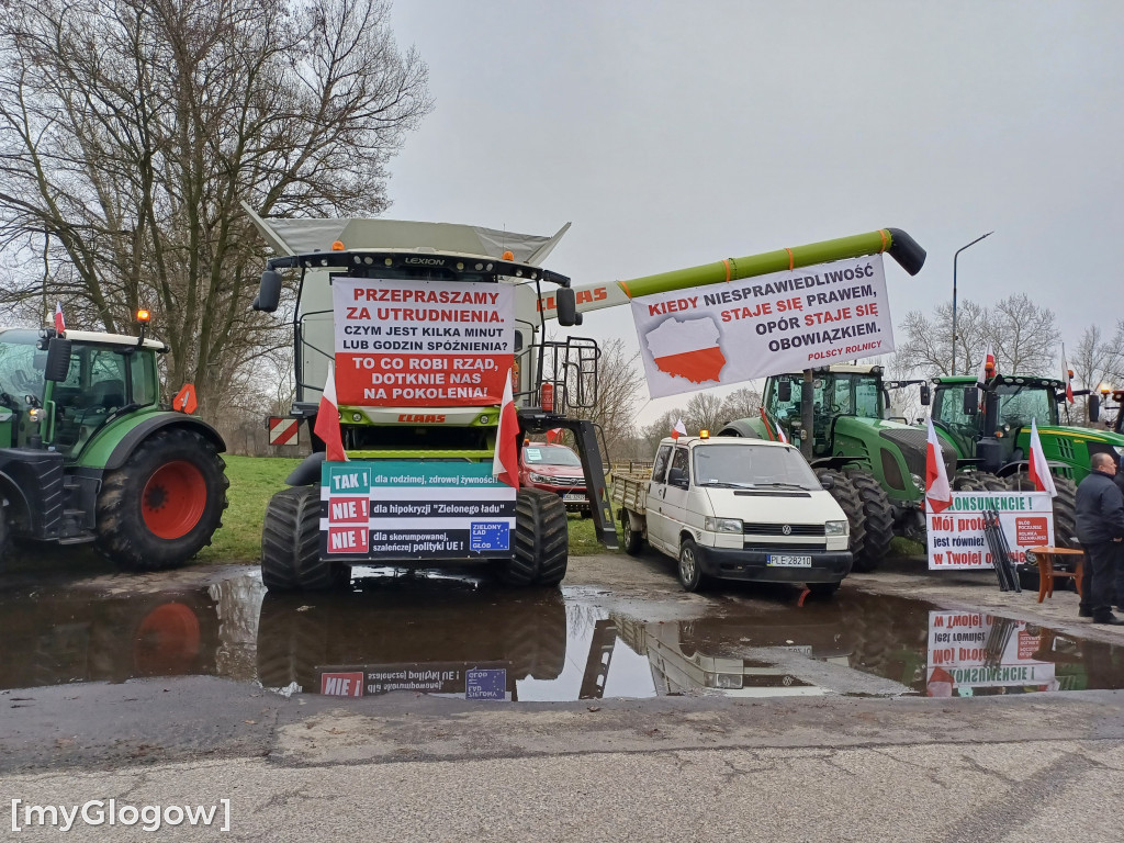 W Głogowie ruszył protest rolników