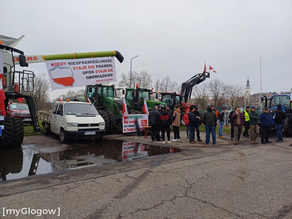 W Głogowie ruszył protest rolników