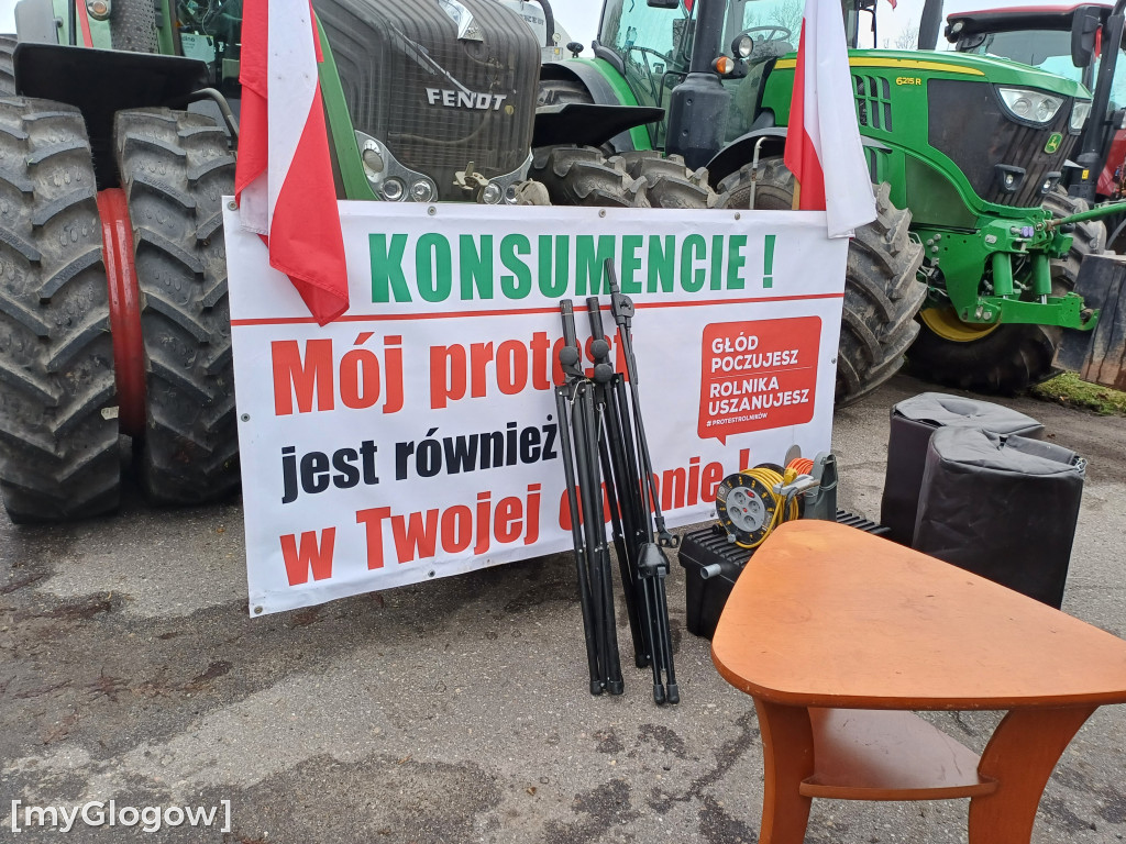 W Głogowie ruszył protest rolników
