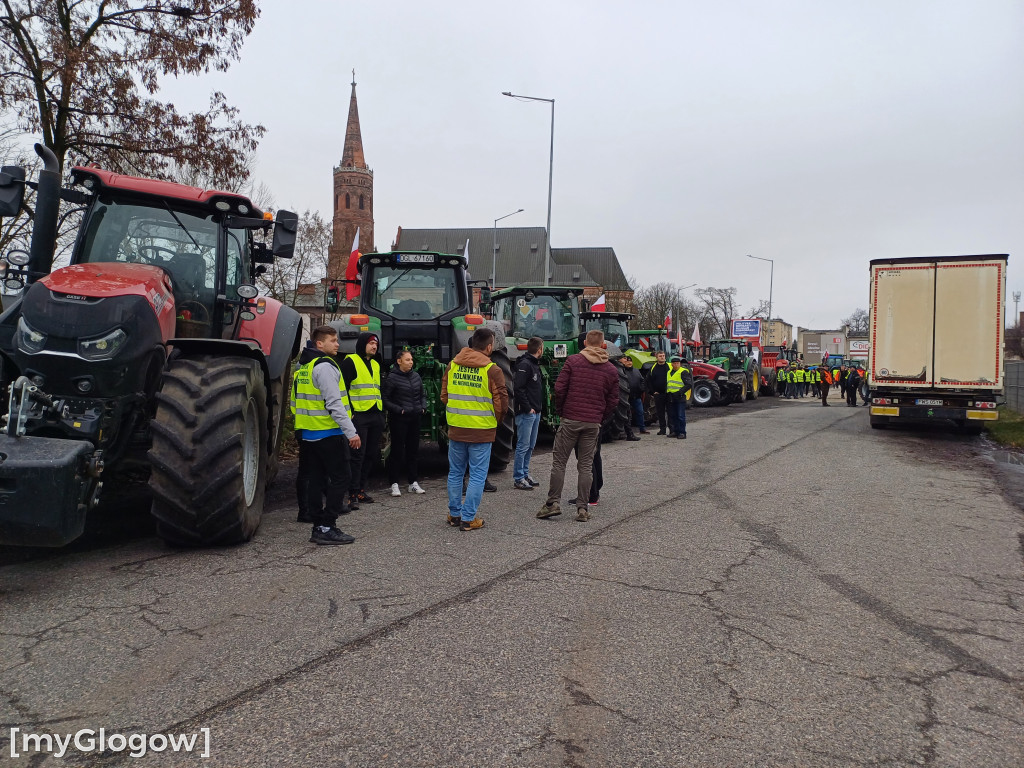 W Głogowie ruszył protest rolników