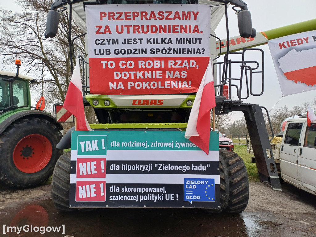 W Głogowie ruszył protest rolników