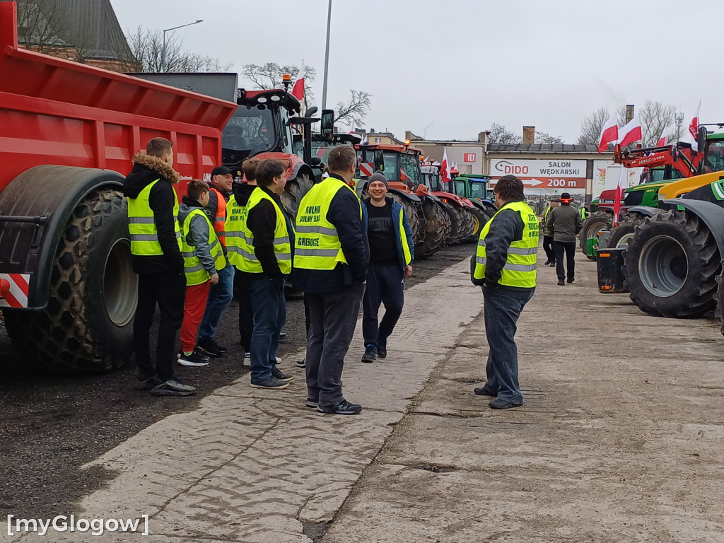W Głogowie ruszył protest rolników