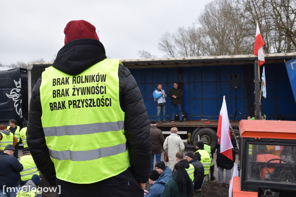 Protest rolników w Głogowie, południe