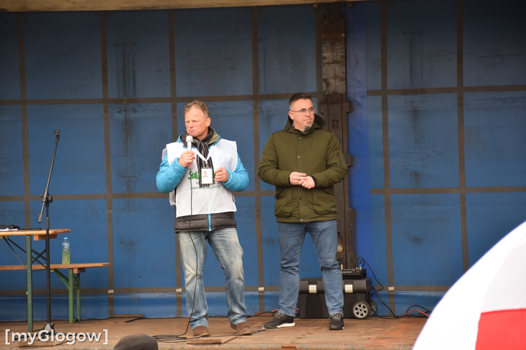 Protest rolników w Głogowie, południe