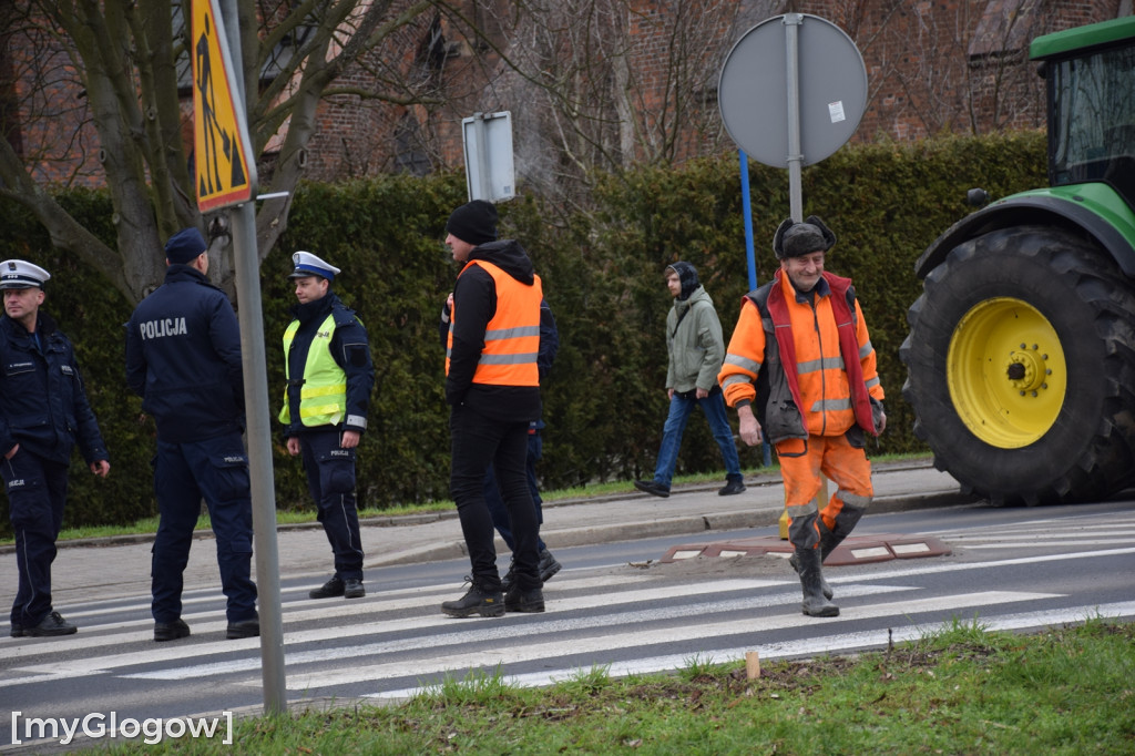 Protest rolników w Głogowie, południe