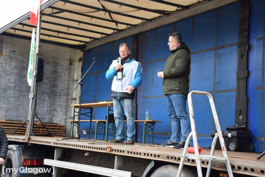Protest rolników w Głogowie, południe
