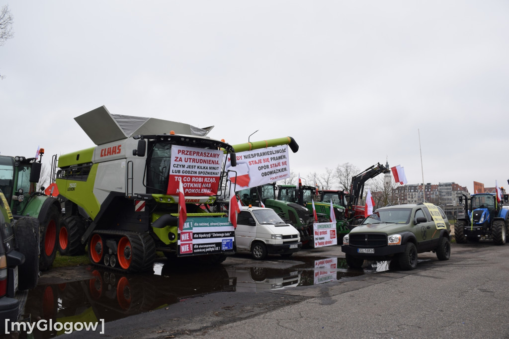 Protest rolników w Głogowie, południe