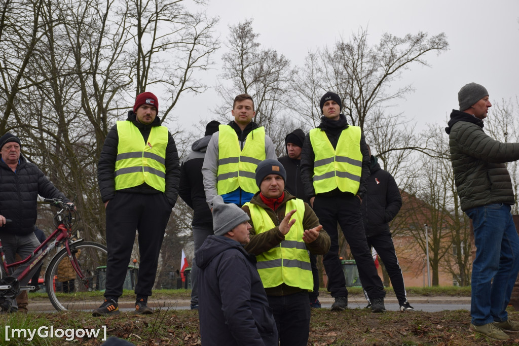 Protest rolników w Głogowie, południe