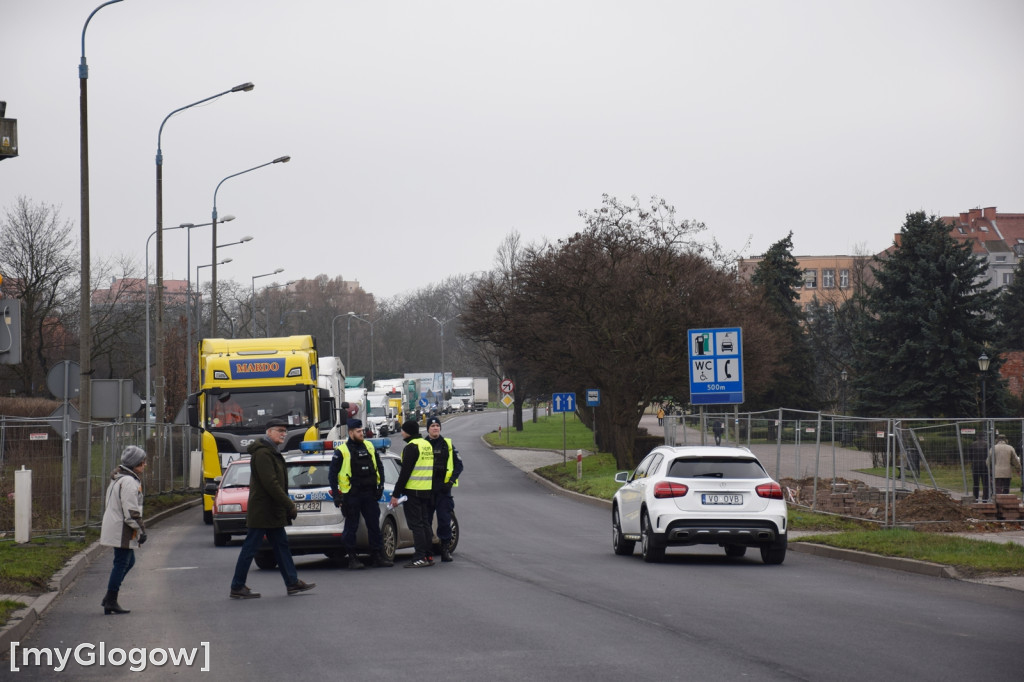 Protest rolników w Głogowie, południe