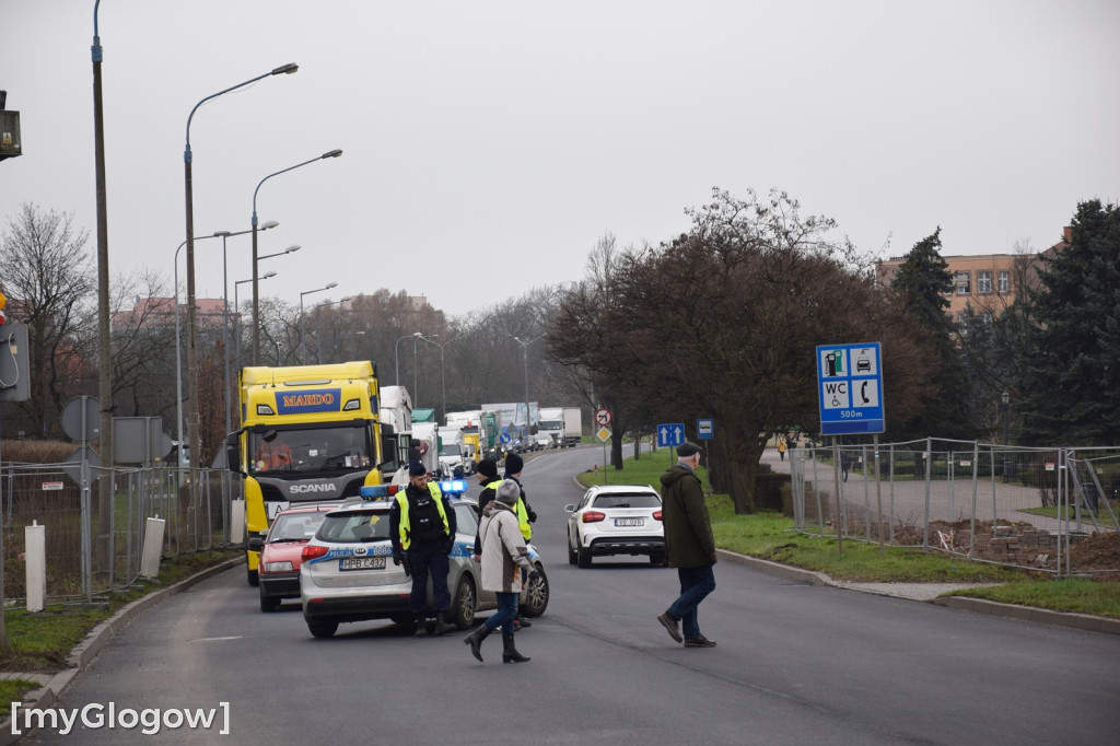 Protest rolników w Głogowie, południe