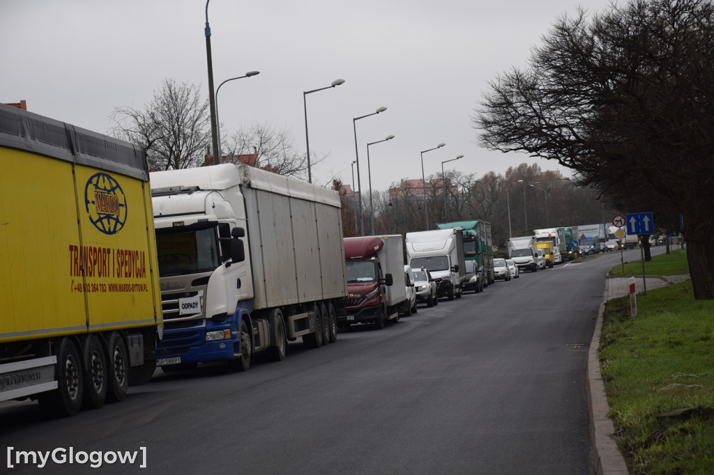 Protest rolników w Głogowie, południe