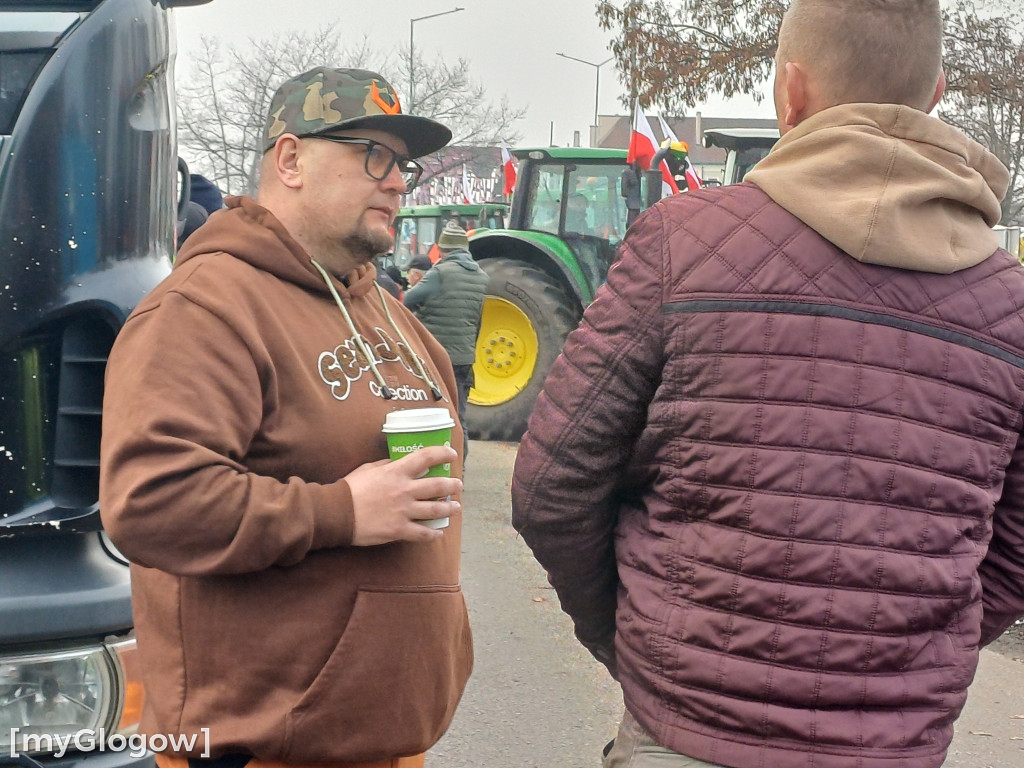 Drugi dzień protestu rolników w Głogowie