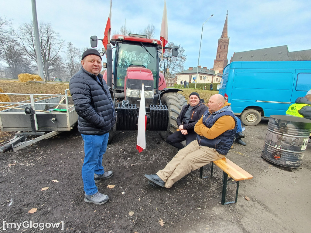 Drugi dzień protestu rolników w Głogowie
