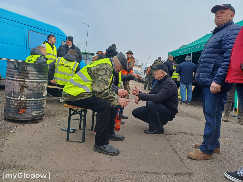 Drugi dzień protestu rolników w Głogowie