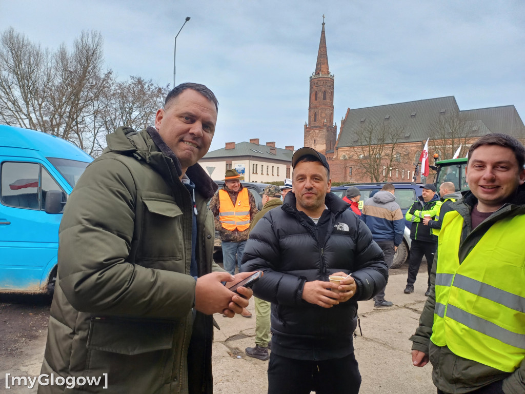 Drugi dzień protestu rolników w Głogowie