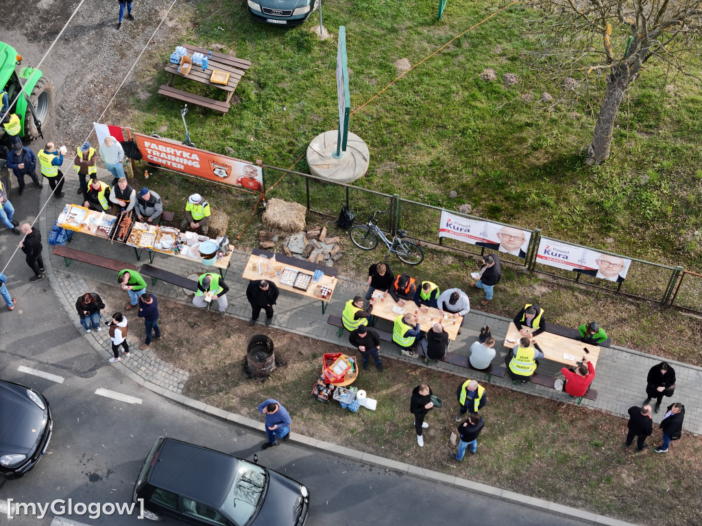 Blokada rolnicza w Nielubi i wycieczki po DW 292