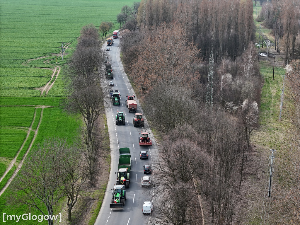 Blokada rolnicza w Nielubi i wycieczki po DW 292