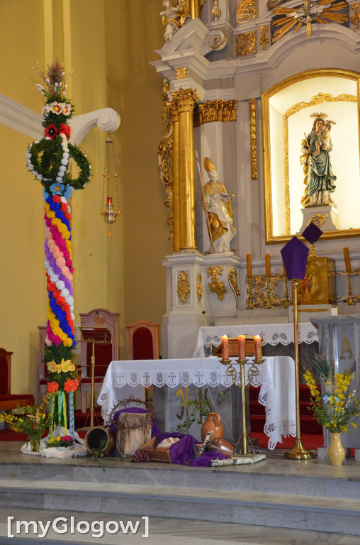 Msza święta w Niedzielę Palmową w kościele Bożego Ciała w Głogowie