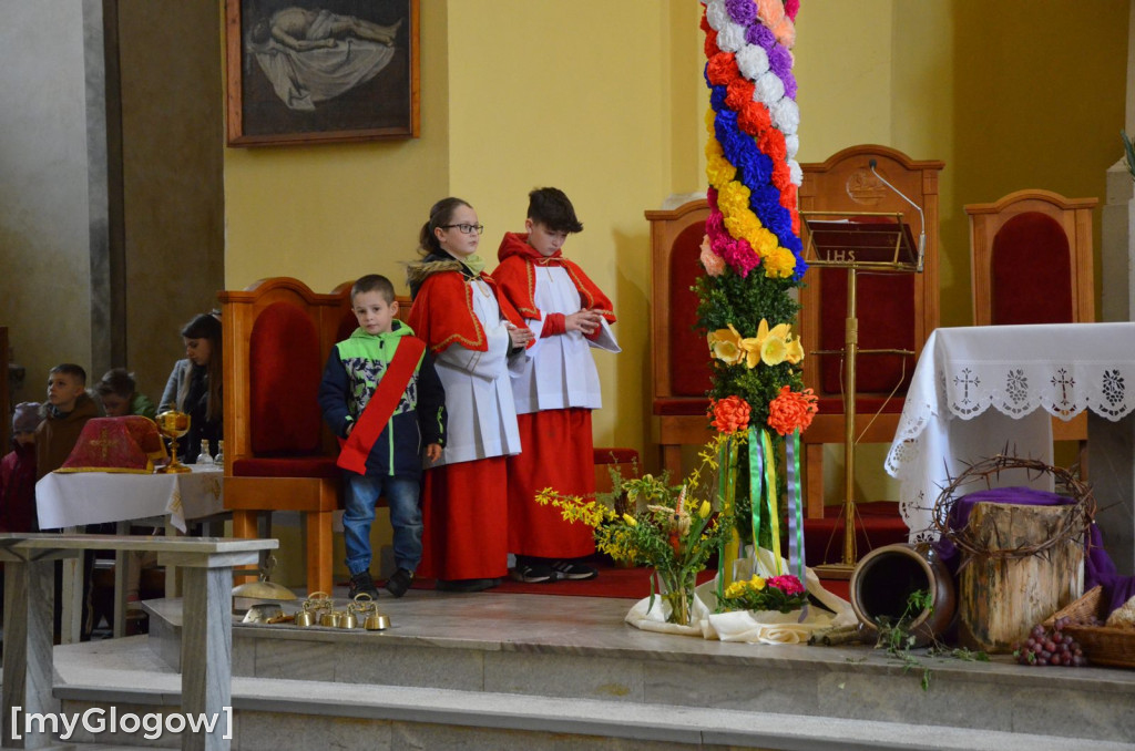 Msza święta w Niedzielę Palmową w kościele Bożego Ciała w Głogowie