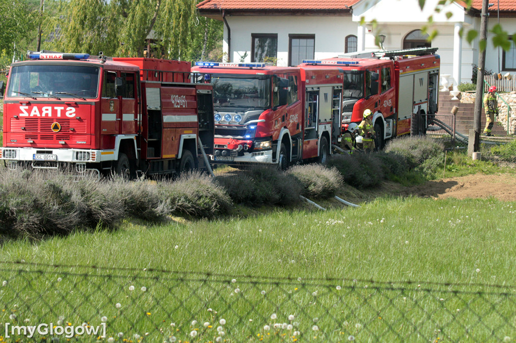 Pożar w chacie w skansenie pod Głogowem