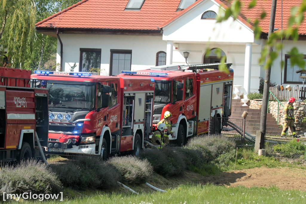 Pożar w chacie w skansenie pod Głogowem