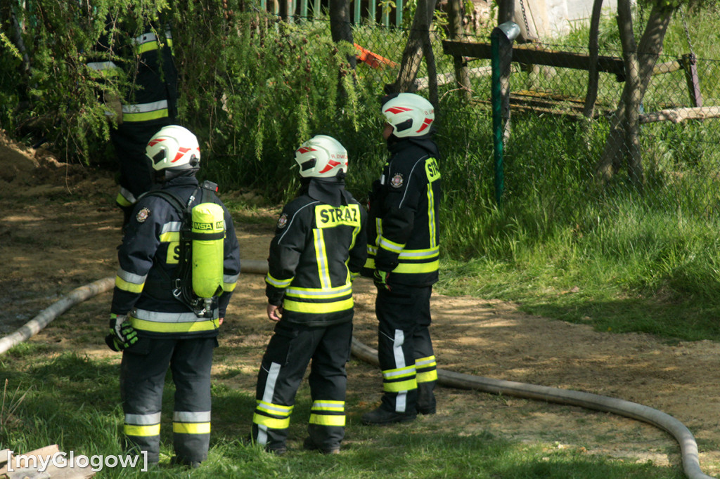 Pożar w chacie w skansenie pod Głogowem