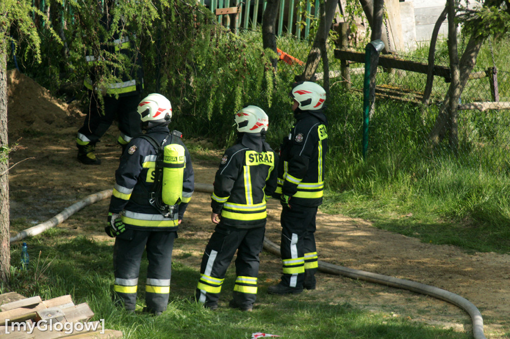 Pożar w chacie w skansenie pod Głogowem