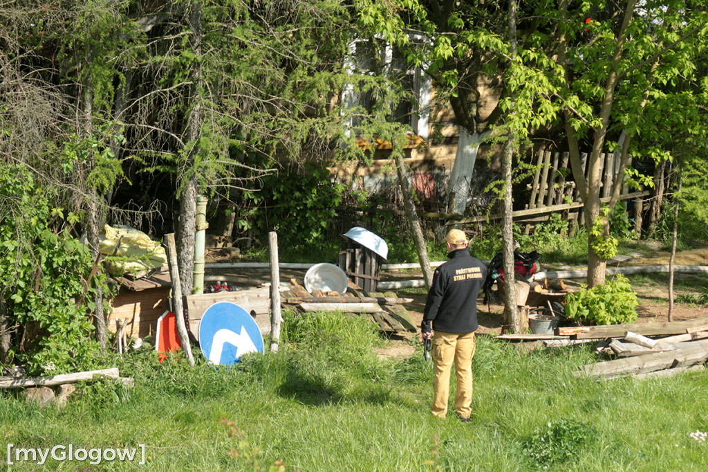 Pożar w chacie w skansenie pod Głogowem