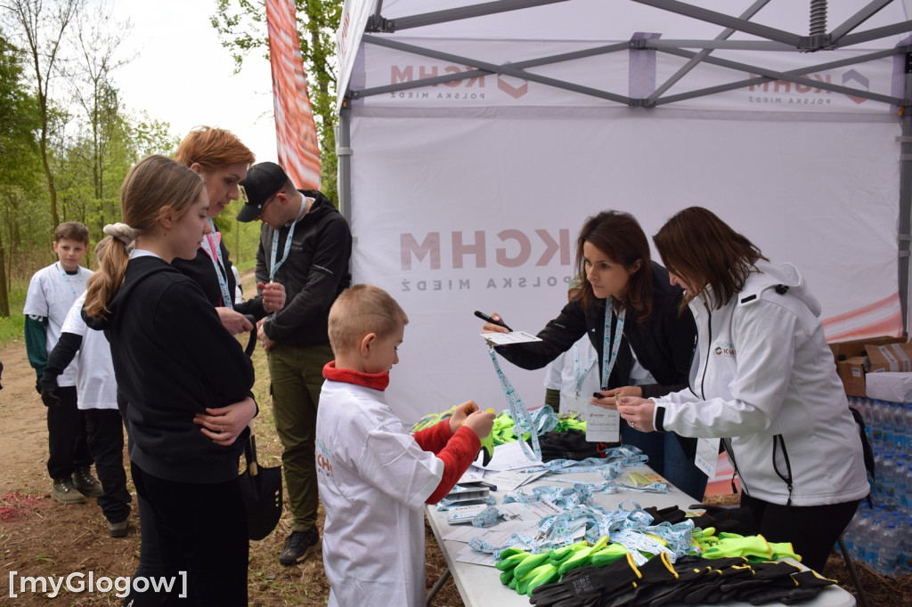 Wolontariusze sadzili las pod Hutą Miedzi Głogów