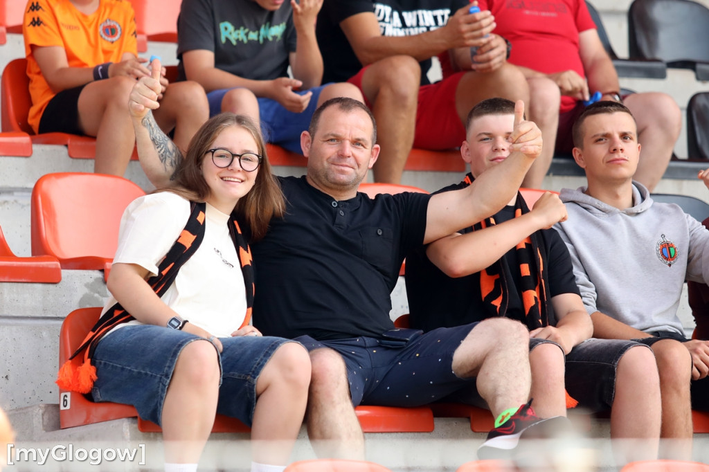Kibice na meczu Chrobrego Głogów z Termalicą