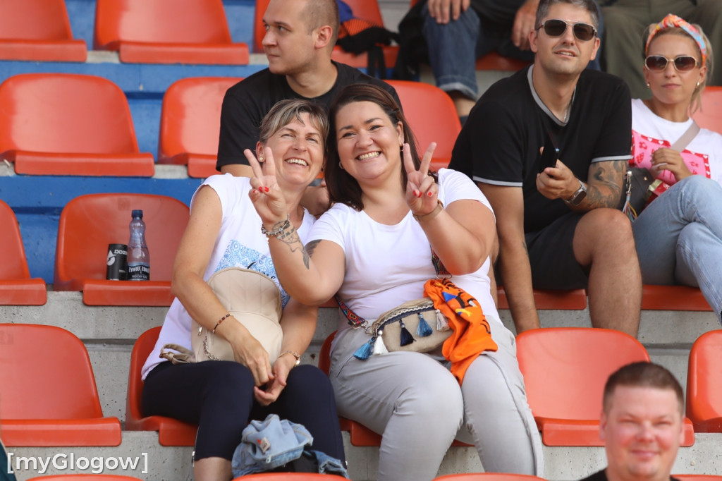 Kibice na meczu Chrobrego Głogów z Termalicą