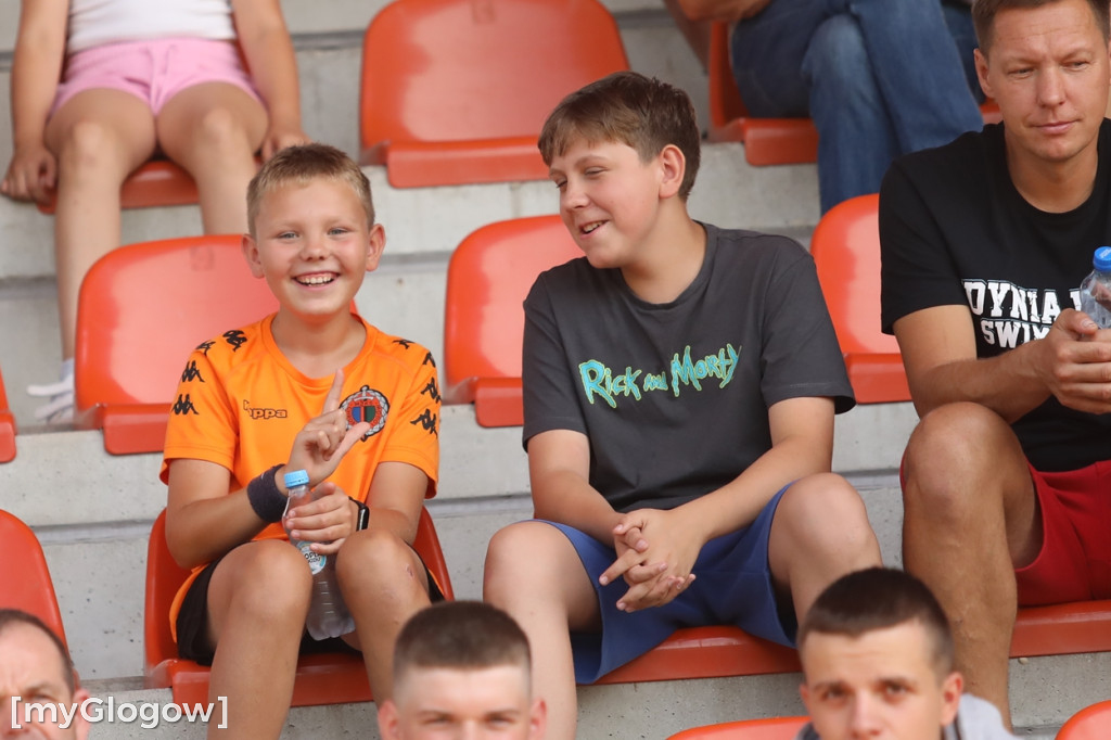 Kibice na meczu Chrobrego Głogów z Termalicą