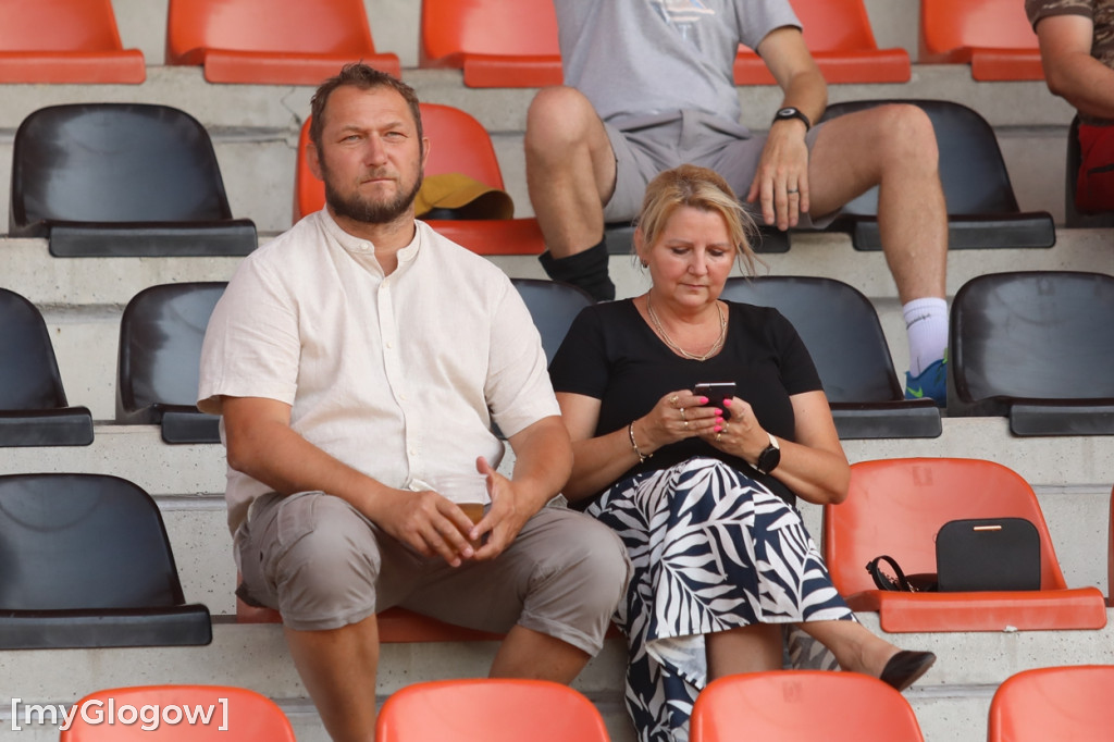 Kibice na meczu Chrobrego Głogów z Termalicą