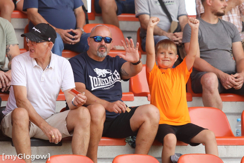 Kibice na meczu Chrobrego Głogów z Termalicą