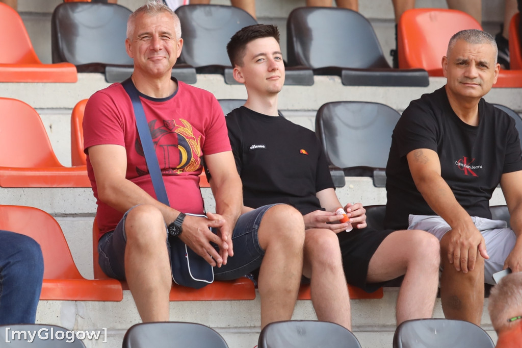 Kibice na meczu Chrobrego Głogów z Termalicą