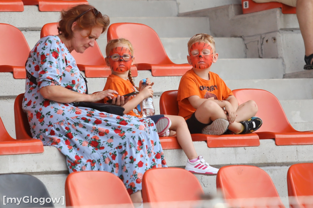 Kibice na meczu Chrobrego Głogów z Termalicą