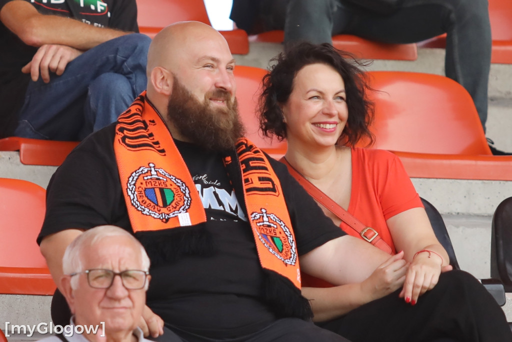 Kibice na meczu Chrobrego Głogów z Termalicą